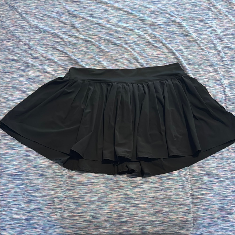No Boundaries Black Skater Mini Skirt